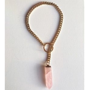 Rose Quartz Custom Rare Necklace *NEW* only one